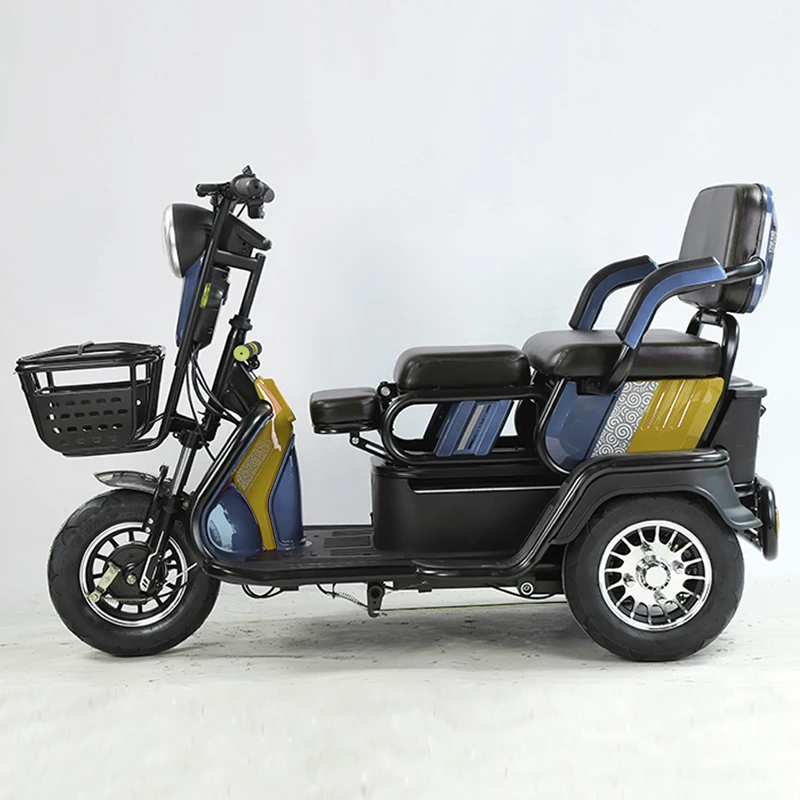 CE approved hot sale 2 seat electric tricycle for elderly mobility scooter