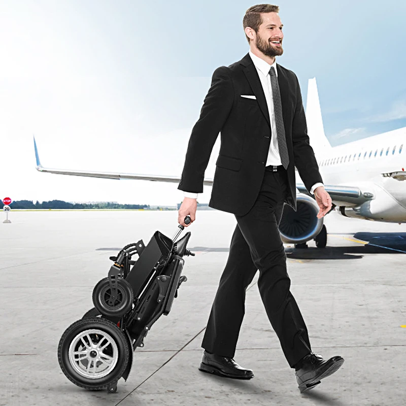 Electric Wheelchair Intelligent Automatic Portable Folding Elderly Mobility Scooter For The Elderly