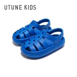 UTUNE Summer Kids Clogs Toddler Sandals Boys Girls Slipper Summer Kids Lightweight Children Sandals Non-Slip Garden Shoes