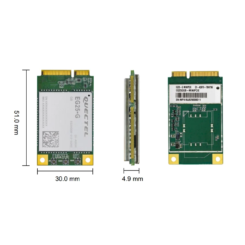 4G Modules LTE EG25G MiniPCIe series EG25-G EG25GGB-MINIPCIE Quad-band CAT4 Module wireless IoT modules worldwide BandInfo