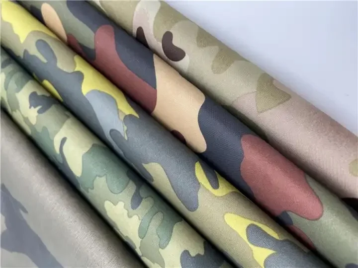 190t Polyester Taffeta Camouflage Fabric Taffeta Fabric 190t Fabric with Silver Coated