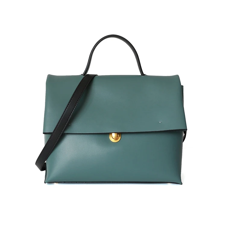 Women's shoes made of cowhide; Cow Leather Work Bag Profile Briefcase