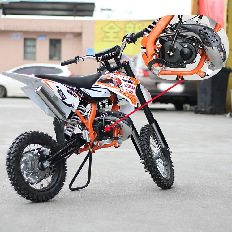 Latest design advanced CDI ignition way single cylinder engine 50cc dirt bike 2 stroke for sale