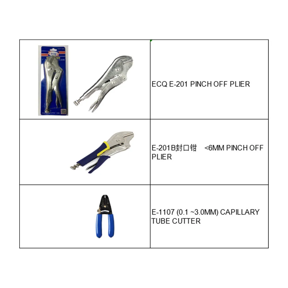 AC PLIER Refrigeration tool seal copper pipe tools pinch off plier CT-201 hand tool for cooper tube E-201 Hand cutter