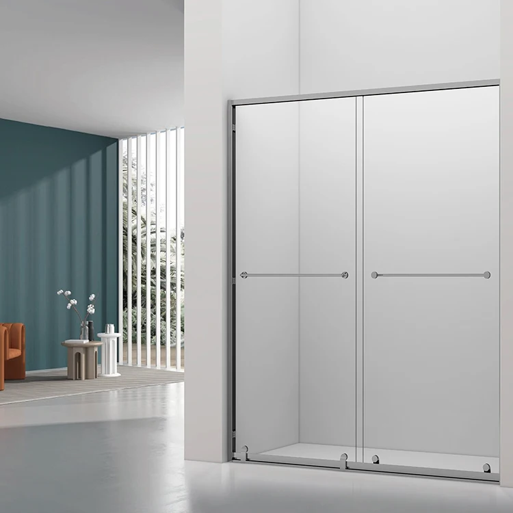 OT-960922(8mm)  Spa Bath Cabin Stainless Steel Rectangular Integral Room Adjustable Shower Enclosure