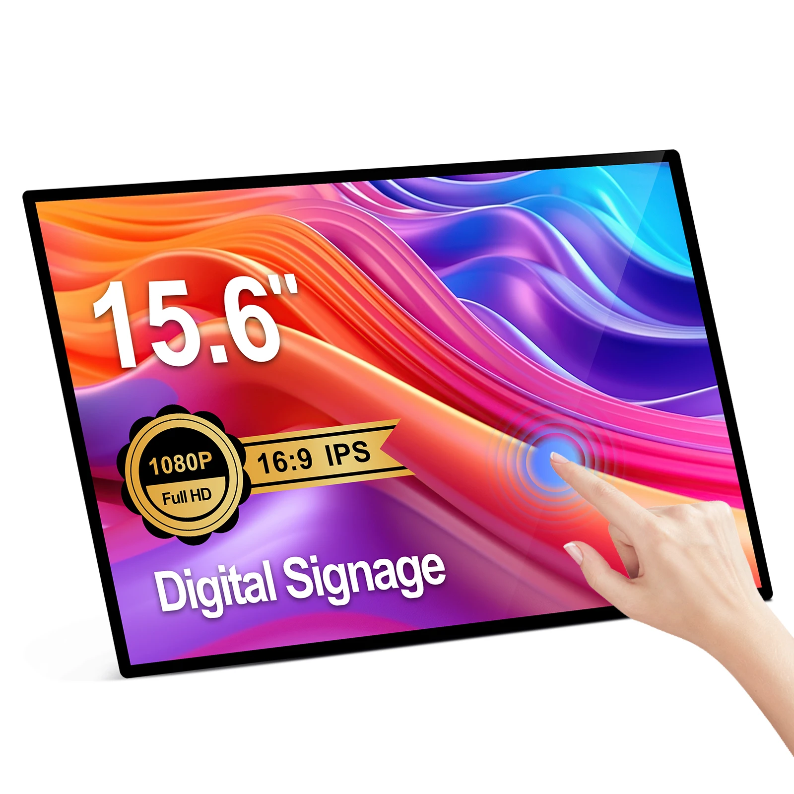 Ultrathin 15.6 Inch Desktop Display Android Tablet PC Wall Mount Touch Screen Digital Signage Commercial Advertising Player