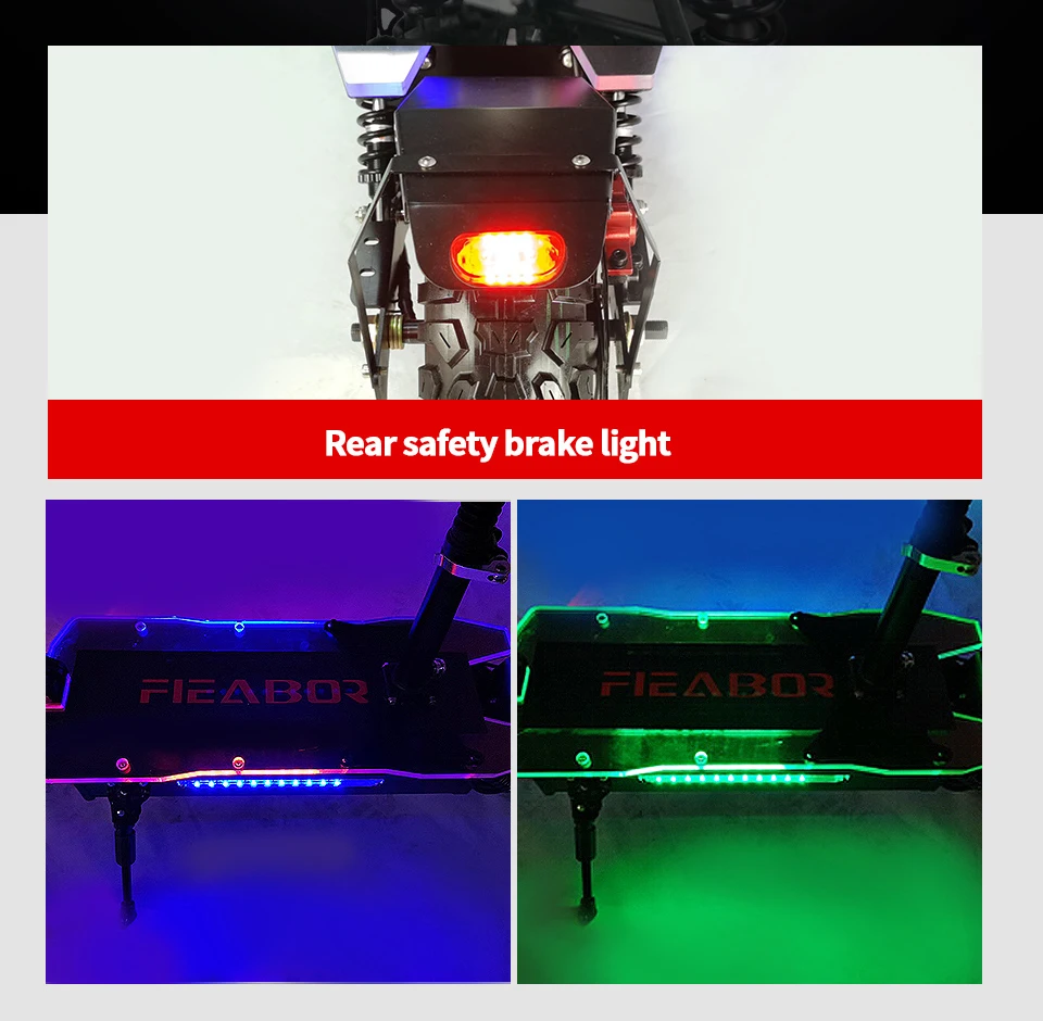 5600Watt 60V Dual Motor E Scooter Folding 11inch Offroad Powerful Q06P Electric Scooter USA Warehouse