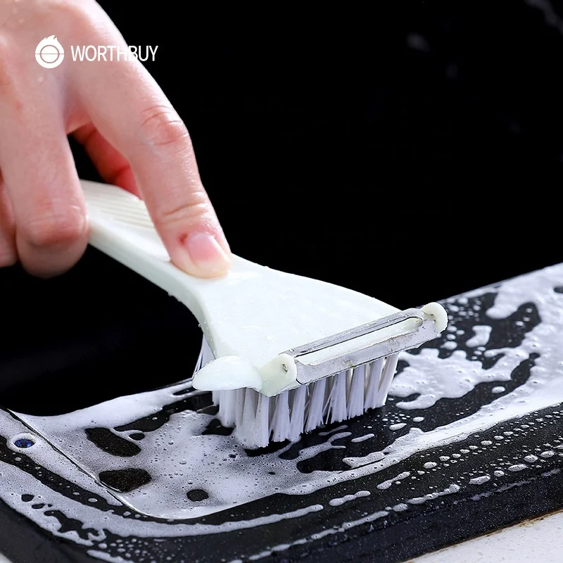 WORTHBUY Multifunctional Fruit Vegetable Peeler With Brush Plastic Carrot Potato Peeler Vegetable Grater Kitchen Accessories