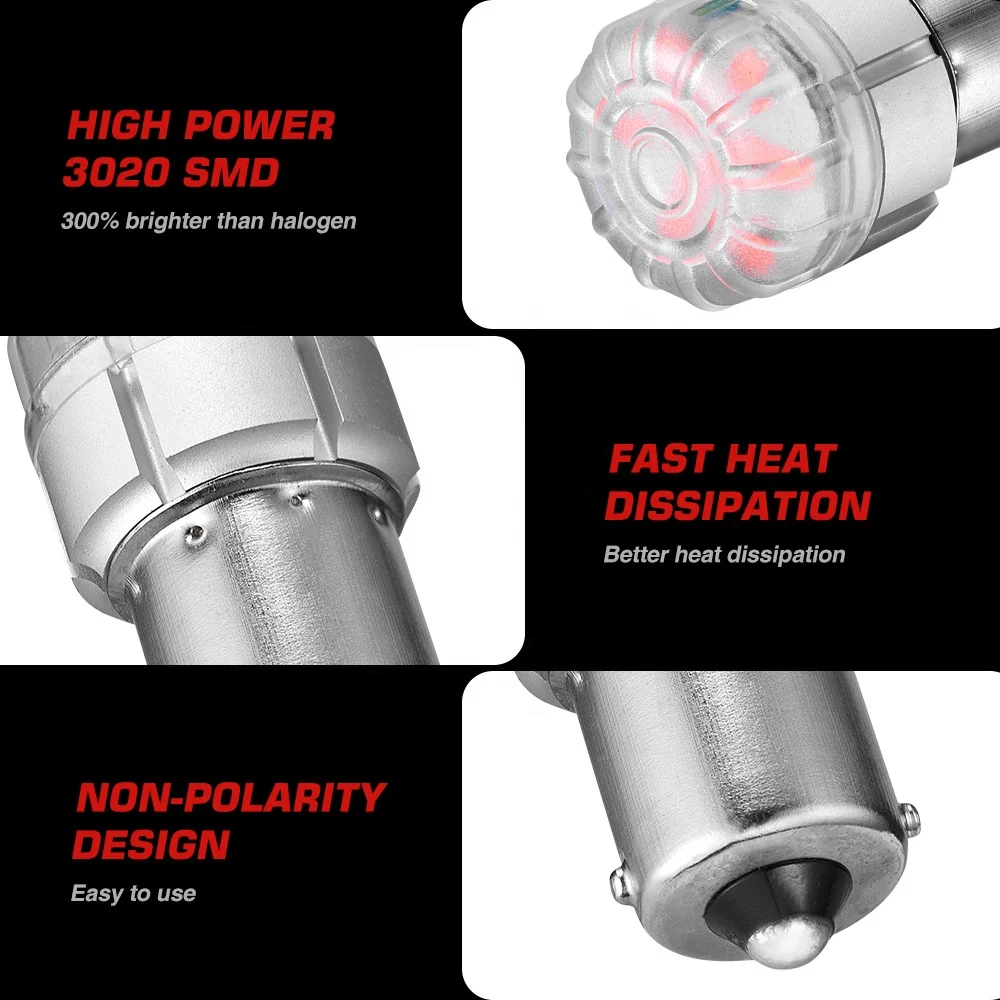 Novsight 12V 1W Super Bright Led Brake Light Bulb Car Backup Reverse Lamp T15 T20 3157 1156 1157 Turn Signal Light