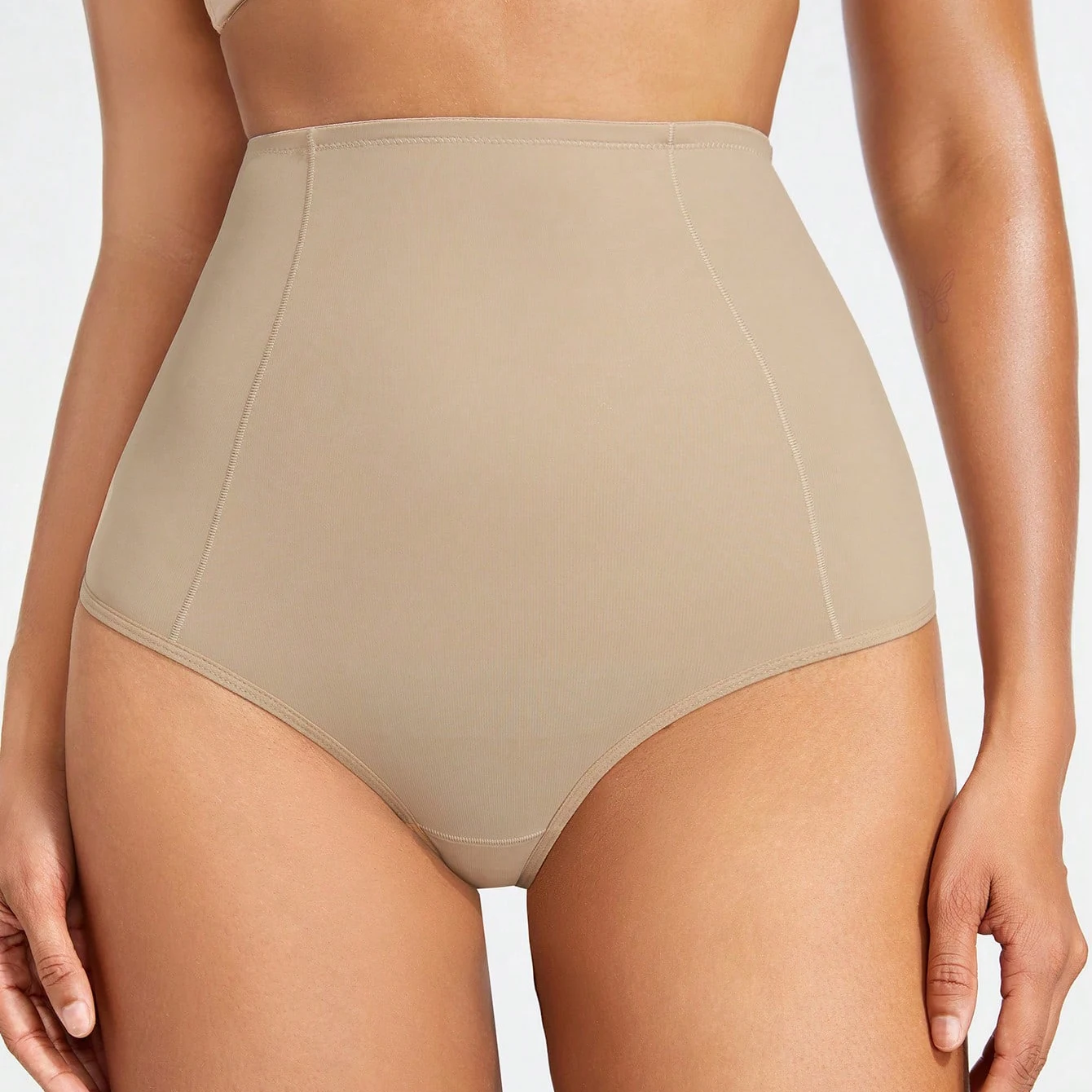 Ladymat ODM/OEM bragas moldeadoras de cuerpo Woman high waist Shaperwear bottom Briefs High Elastic tummy control shaper panty