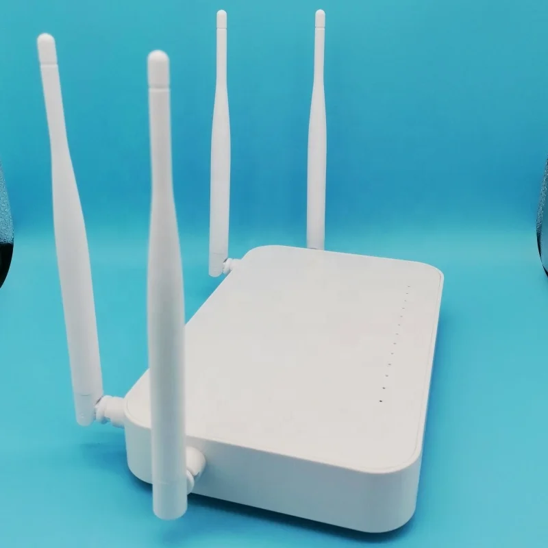 PON HGU Hot Selling English Version 1GE+3FE+1TEL+2USB+ WiFi Dual Band 4-track antenna 5DB GPON ONU Optical fiber modem