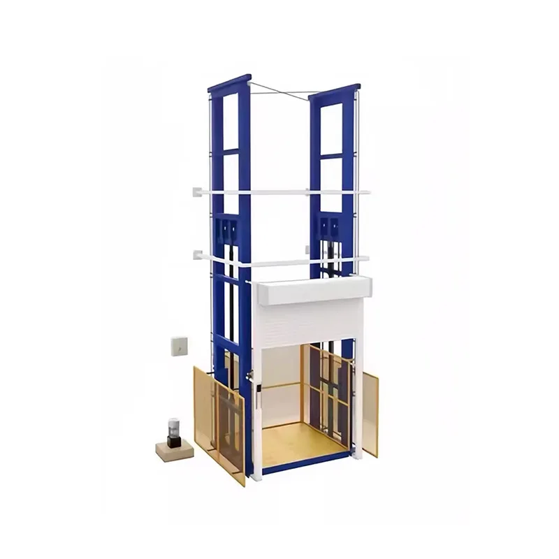 outdoor manufacturer Warehouse electric price 100kg 500kg small hydraulic goods cargo 1 ton freight elevator lift for loading