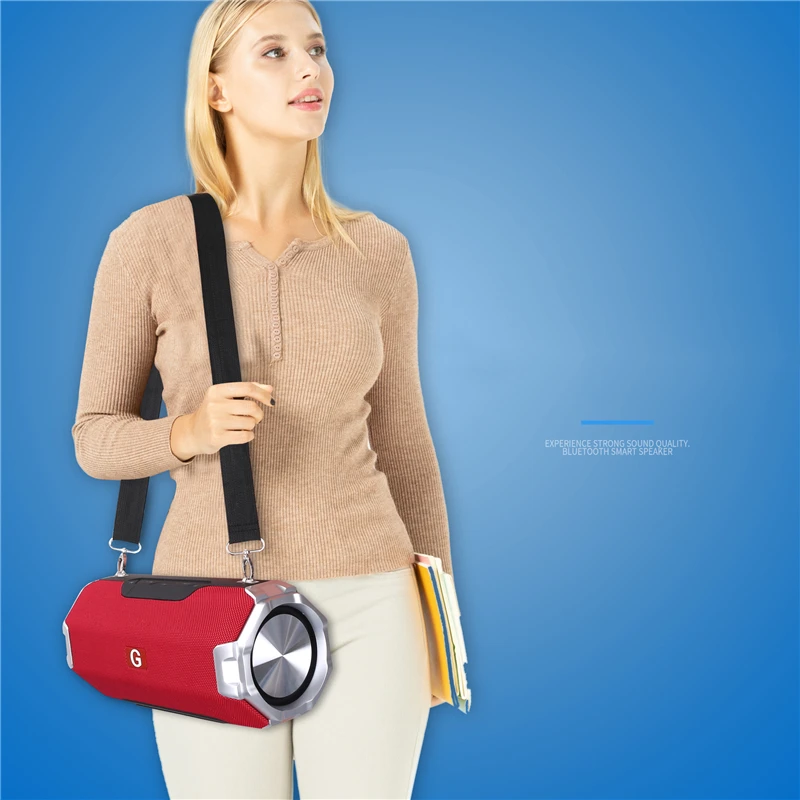 Good Quality Metal Bass Stereo Sound Portable Wireless BT Radio Speaker With USB Port