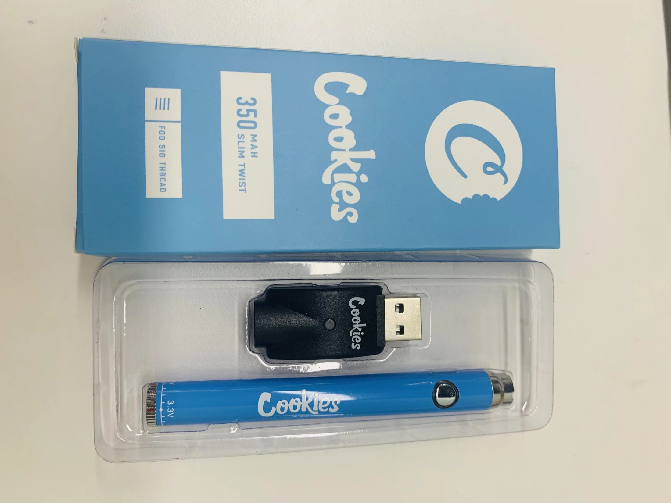  Одноразовая аккумуляторная батарея Cbd Vape с регулируемым напряжением 350