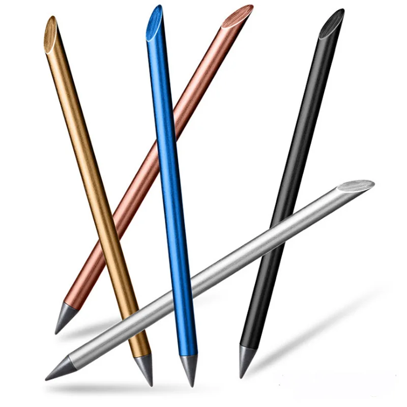 diy endless pen accessory screw thread tin bismuth alloy replaced pencil tip infinite pencils