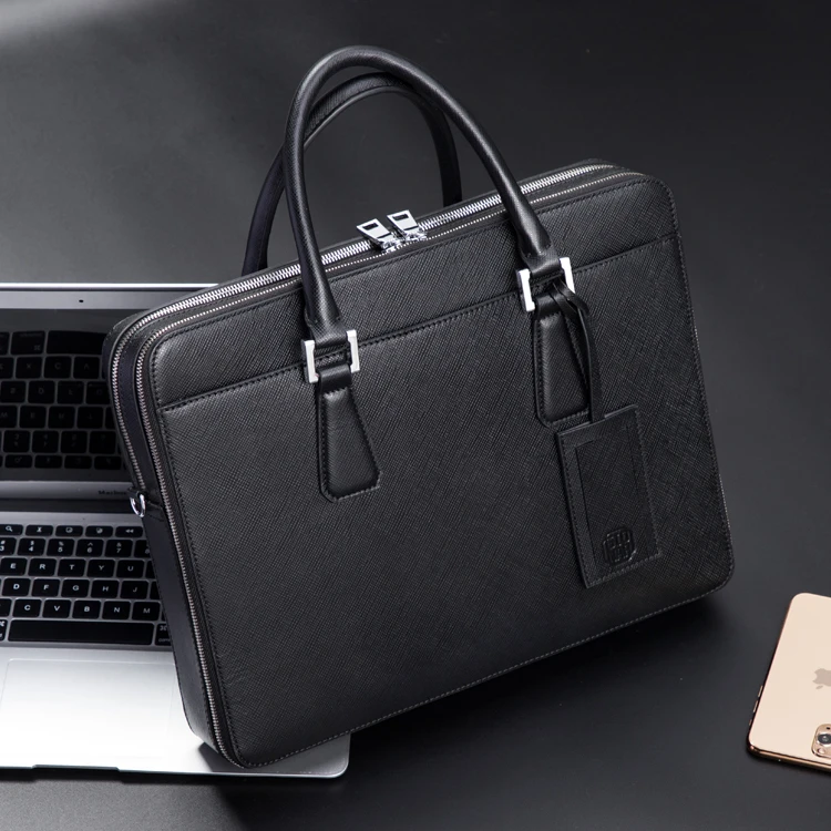 Gionar genuine leather office briefcase messenger bag for men leather executive bag luxury Business custom briefcase with logo