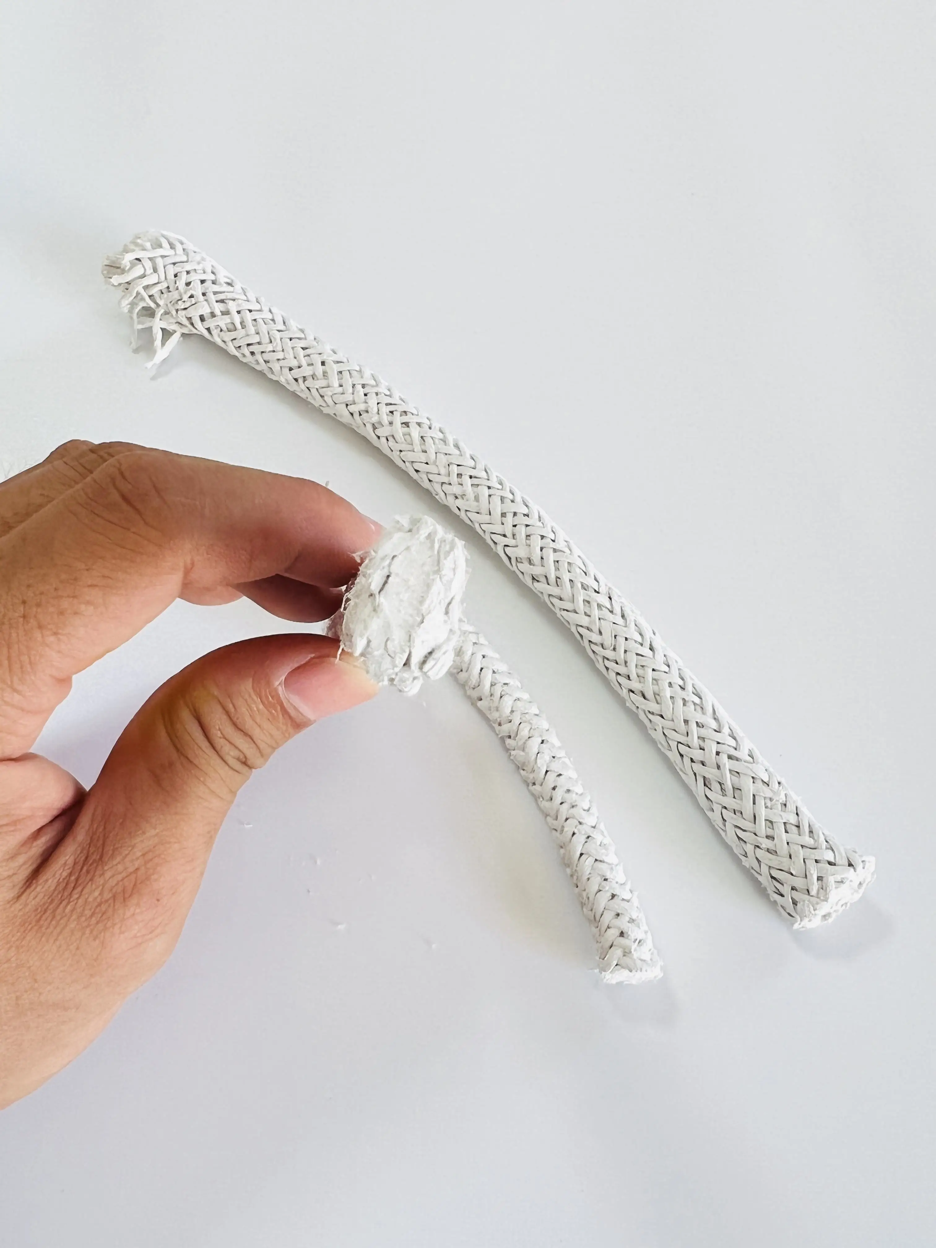 Customized 4-10mm white asbestos rope braided rope hardware sealing accessories rope