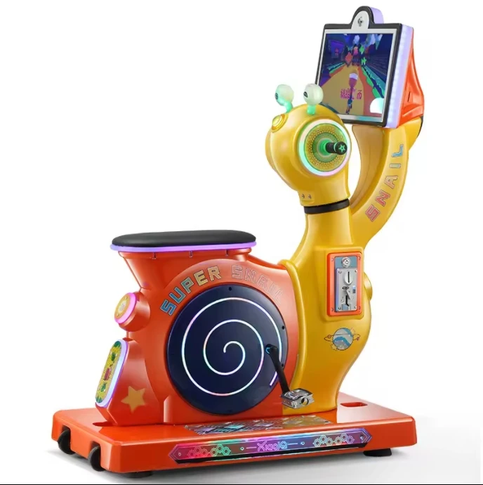 Snail rider kids bike riding machine 19 inch HD LCD screen amusement machine kiddie ride coin operated arcade game machine