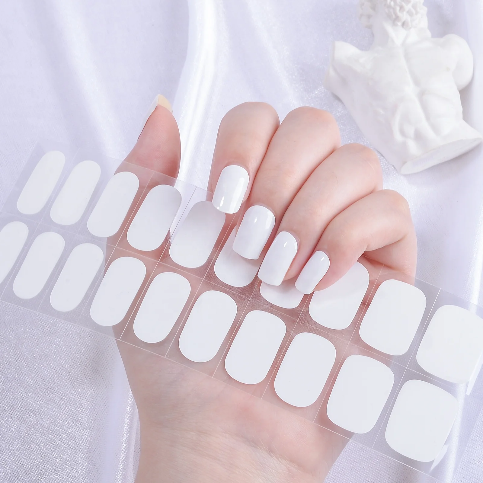 S Kikilee Semi Cured Semi cured Sticker Korea Gel Nail Sticker