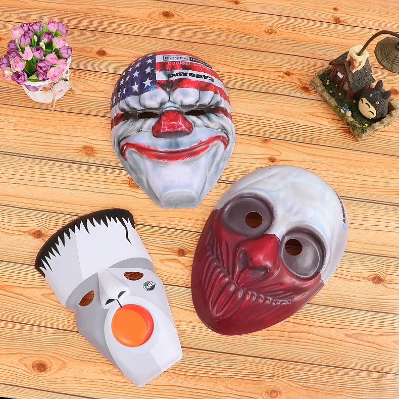 cheap custom fashion popular Halloween Party Costume Supplies Cosplay plastic mask PVC blister party mask Occasion Halloween
