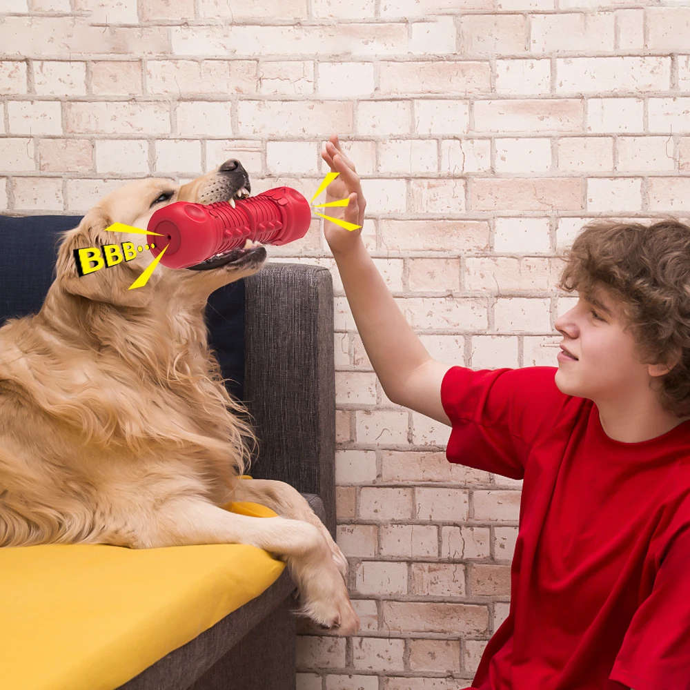 Kinyu Patent New Tough Rubber Dental Chew Dog Toys for Large Medium Breed