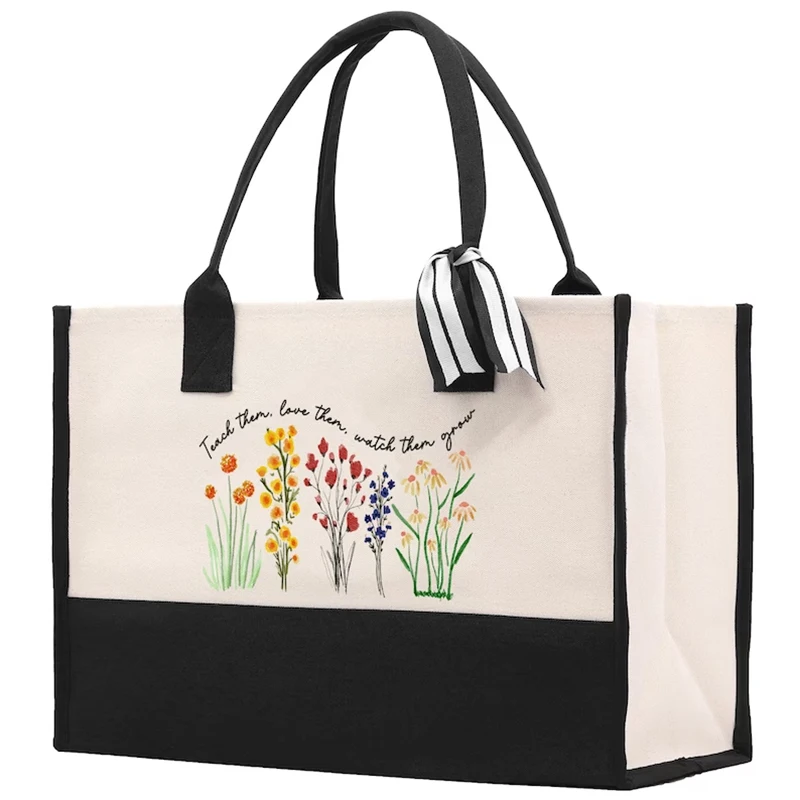 custom logo canvas travel cosmetic makeup bag eco friendly recycled cotton cosmetic bag