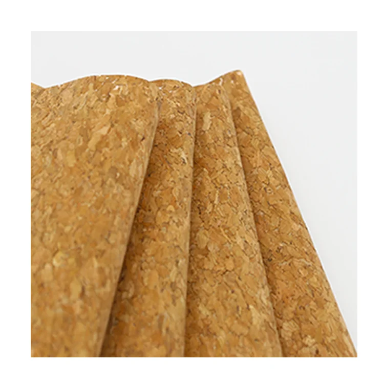 Cork leather fabric bag making leathers