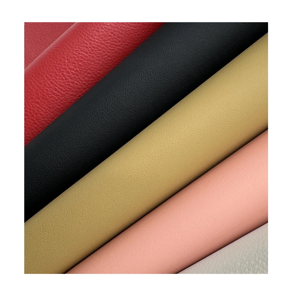 custom rexine upholstery leather vinyl fabric manufacture eco pu faux pvc synthetic microfiber leather fabric for shoes Material