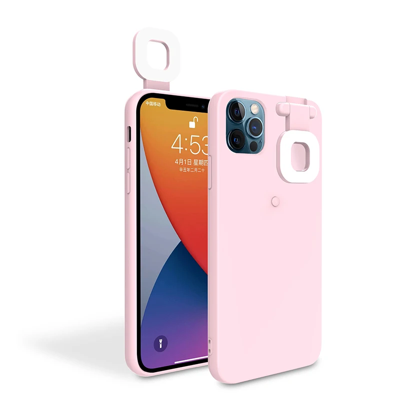  Для iPhone селфи кольцевая лампа вспышка заполняющий светодиодный свет чехол для телефона TIKTOK iPhone12