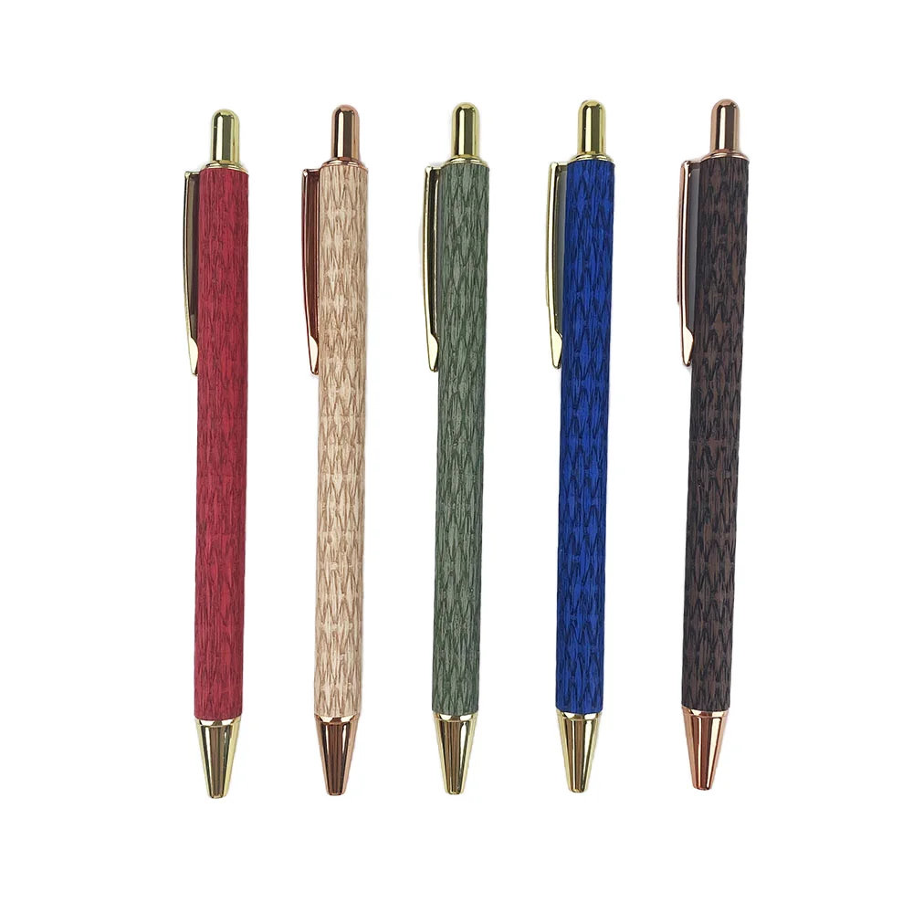 YF Fine-Point DIY Metal pen holder wrapped leather material fine metal Pen Metal Tool for Crafting Designing