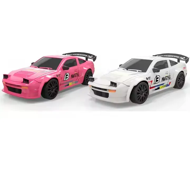 Remote Control Car 1/24 2.4GHz 4WD RC Drift Car, Rechargeable High Speed RC Cars with Cool Lights for kids
