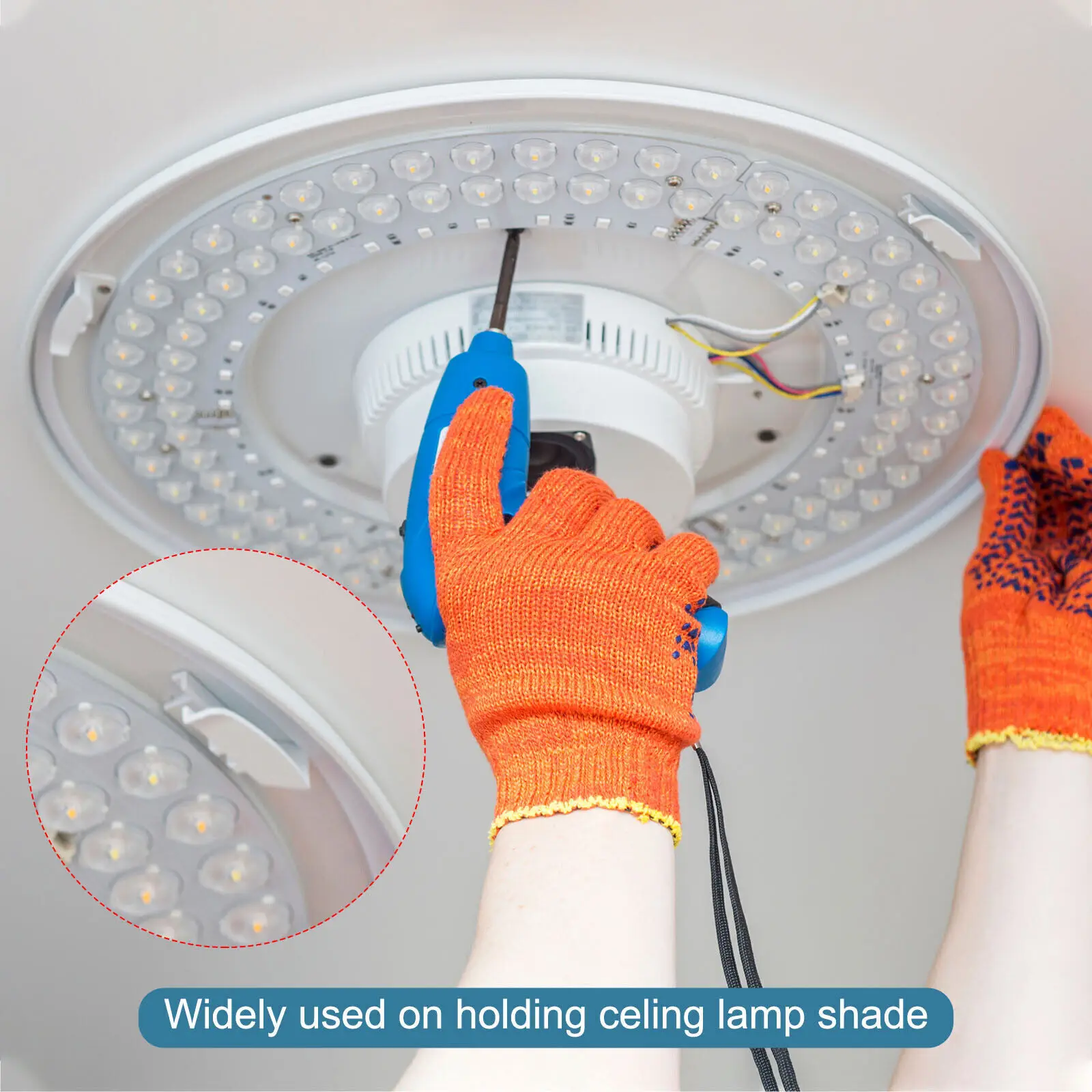 3mm Ceiling Lampshade Clips Light Shade Fixed Buckles White Fixed Buckle Light Fixture Accessories Plastic