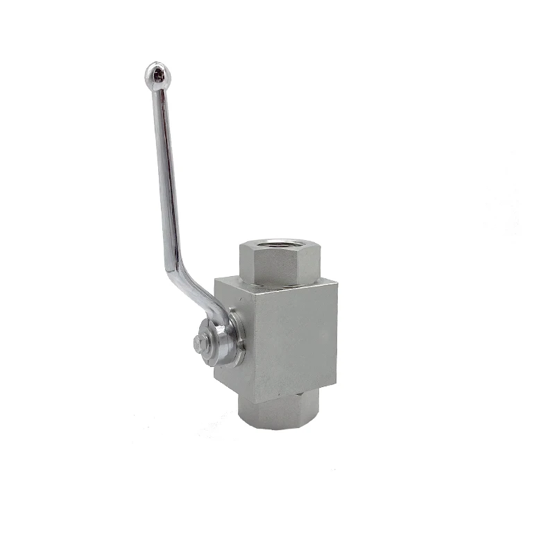 HONGGE KHB -1/8NPT Threaded 2 Ways Carbon Steel Hydraulic High Pressure Ball Valve 1/8Inch
