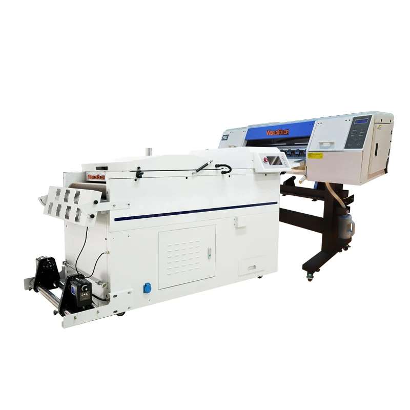 Upgrade New 24 Inch 60cm Double Head I3200 Commercial Pet Film Inkjet Printers Dtf Printer with Automatic Powder Shaker Dryer