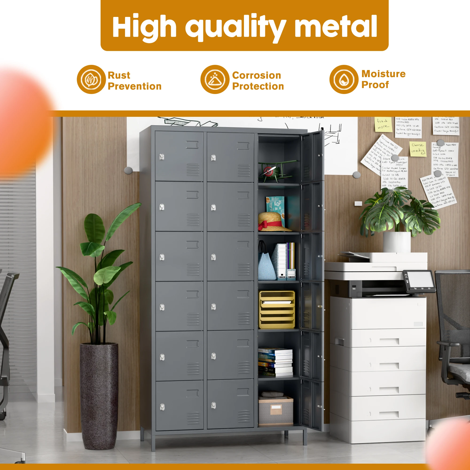 Metal Storage Cabinet Steel Cabinet Locker Iron Student Locker School Hostel Supermarket