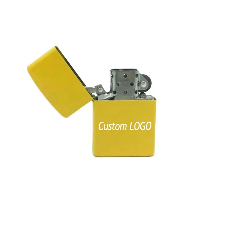 
Wholesales Logo Customized Metal Kerosene Cigarette Lighter, Multi-Color For Choosing 