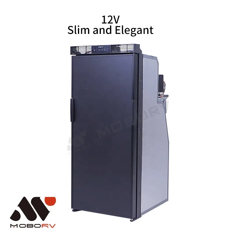 2025 MOBORV MOTORHOME PART RV appliances 12V DC slim compressor caravan rv fridge 92L SAA CE Certified camper van Refrigerator