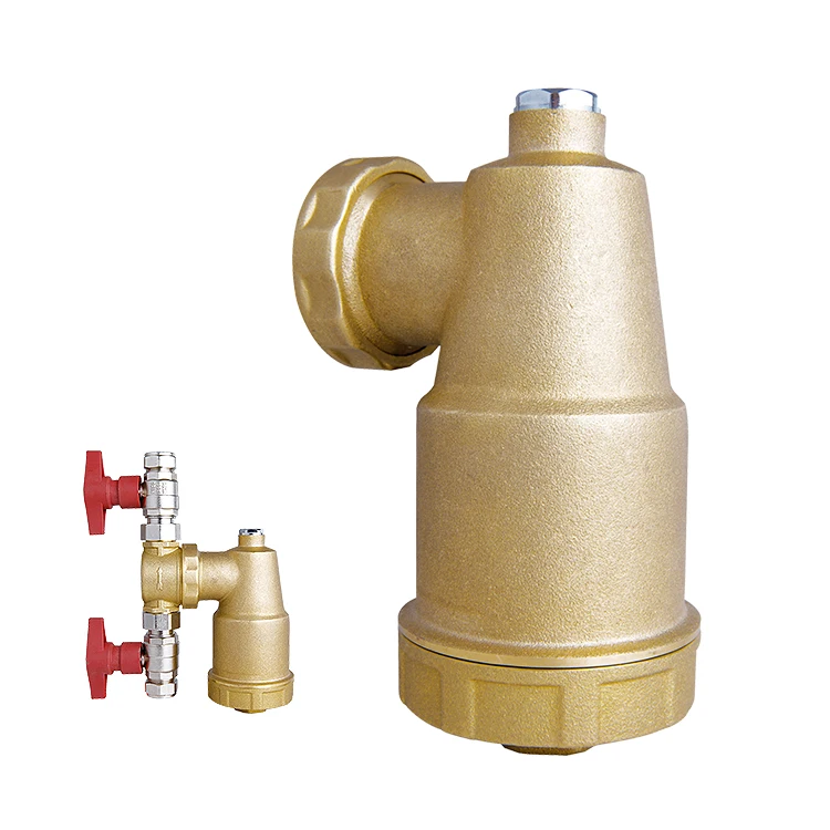 Olde 12000Gauss Full Brass Body Bottle Magnetic Filter with Ball Valve