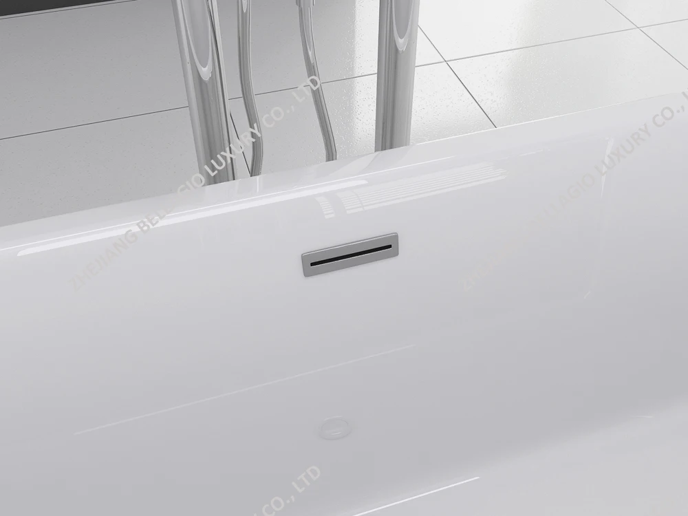 BELLAGIO 1.7m grey acrylic bathtub, freestanding tub, hot sale bath spa
