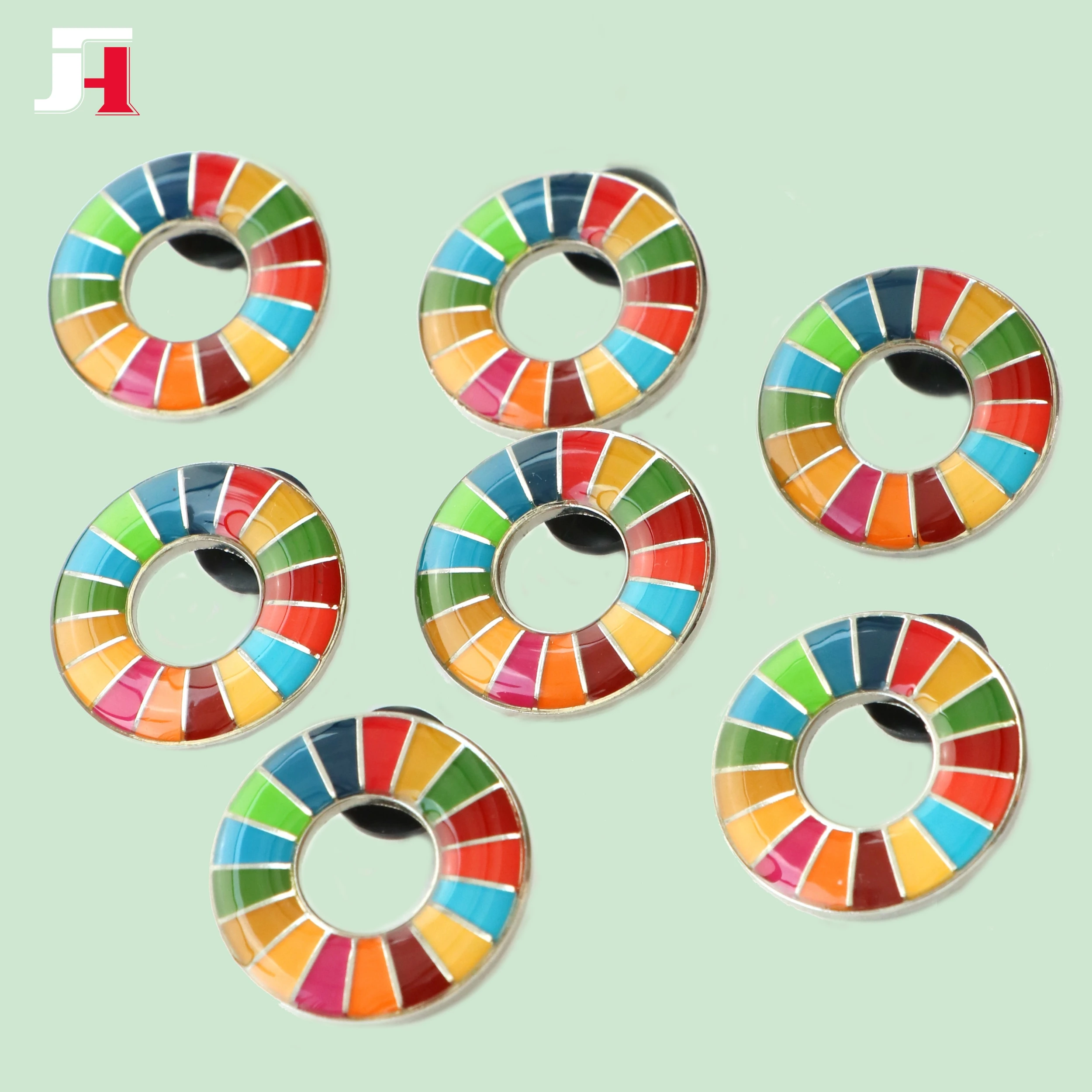 Manufacturer Hot sell High Quality SDG Enamel Pin Mark Professional SDGs Lapel Pins with epoxy custom