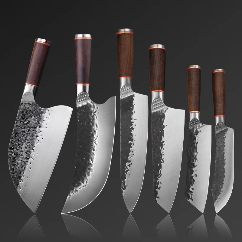 8 Inch High Carbon 5CR15MOV Steel Chef Kitchen Butcher Knife Set