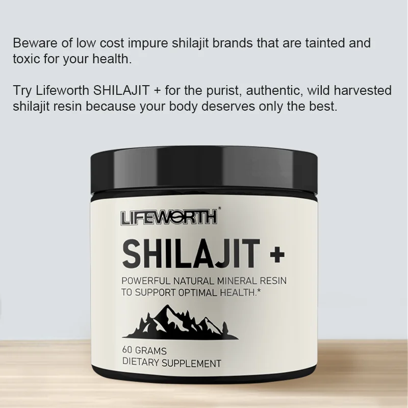 Lifeworth Top Quality Himalayan Shilajit Liquid Drops and Shilajit Resin Lab tested Fulvic Acid Rich Himalayan Shilajit