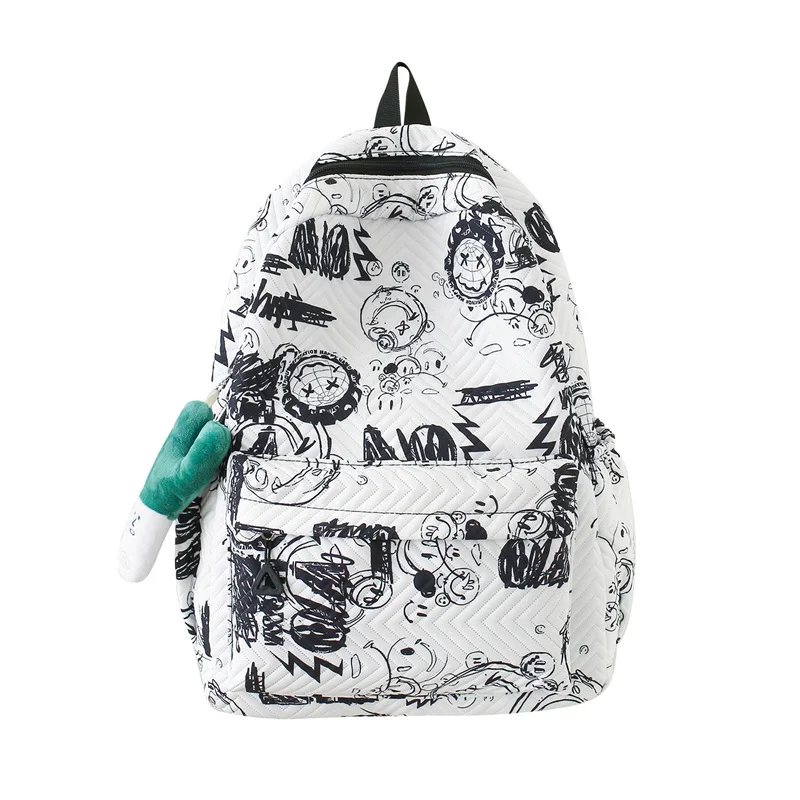 Comic schoolbag high value casual schoolbag trendy brand backpack trendy high school student backpack