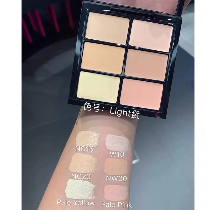 No logo 6 color concealer palette full covarage