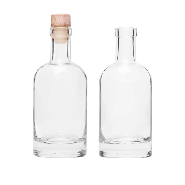 Nordic Clear 100ml Empty Glass Alcohol Spirit Vodka Liquor Bottle