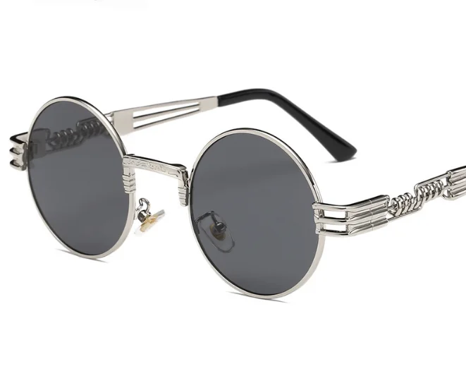 2022 8010 classic punk steam round fashion sunglasses USA sunshades sun glasses