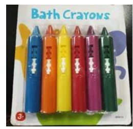 
Bathtub Colorful Crayons 
