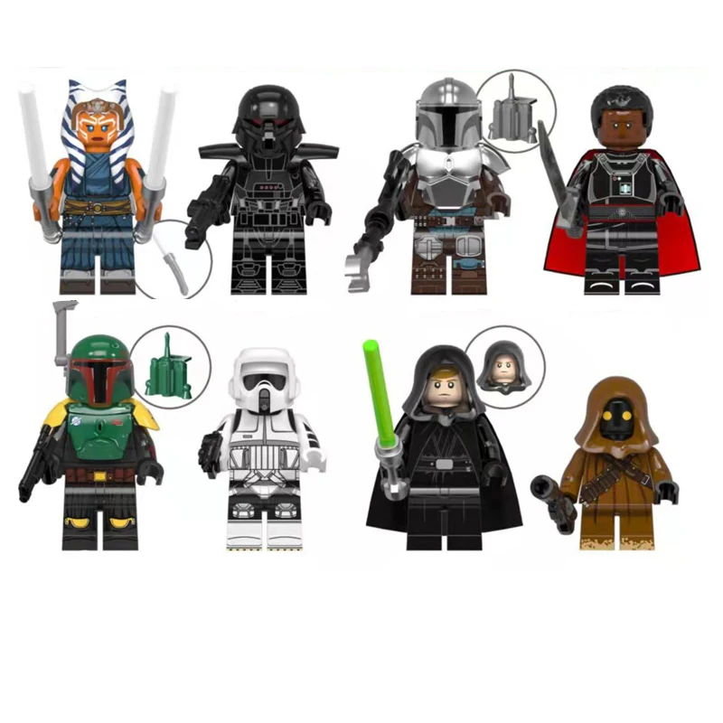 Movie collection models star action war building blocks Compatible with legoinglys madalorian mini figures set