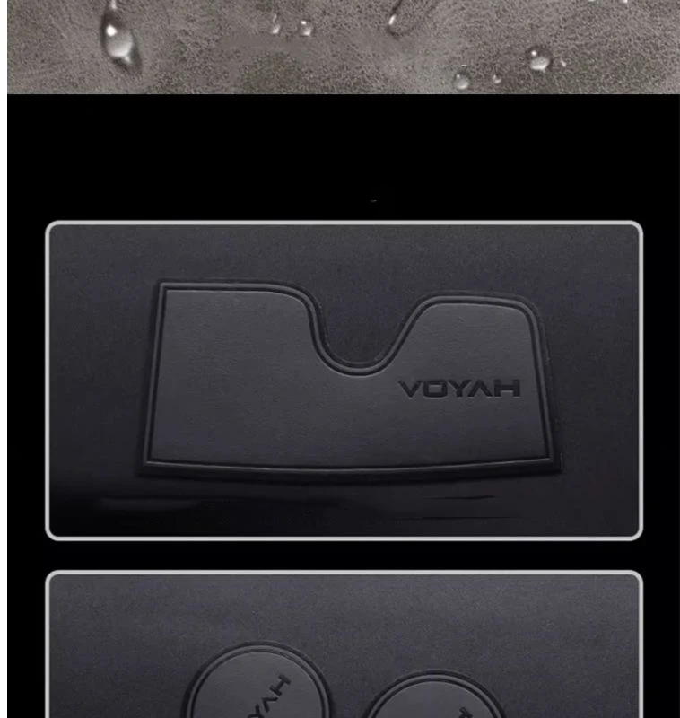 leather car interior center console armrest slot groove mats door slot pad for voyah free 2021 2022 2023 2024 2025 modify