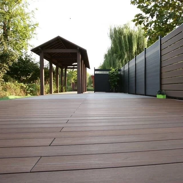 Durable WPC Wood Plastic Composite Decking Interlocking Puzzle Floor for Outdoor  WPC Tile